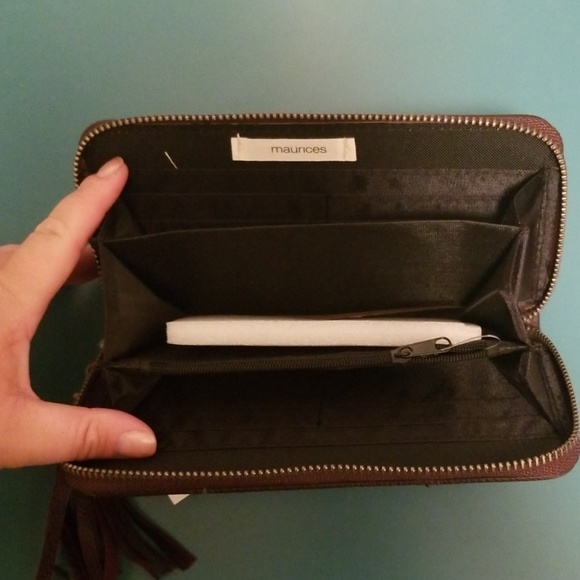 NWT Dark Chocolate Zip-up Wallet - Picture 4 of 7